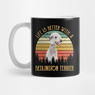 Vintage Life Is Better With A Bedlington Terrier Mug